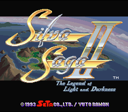 Silva Saga II : The Legend of Light and Darkness — Title screen